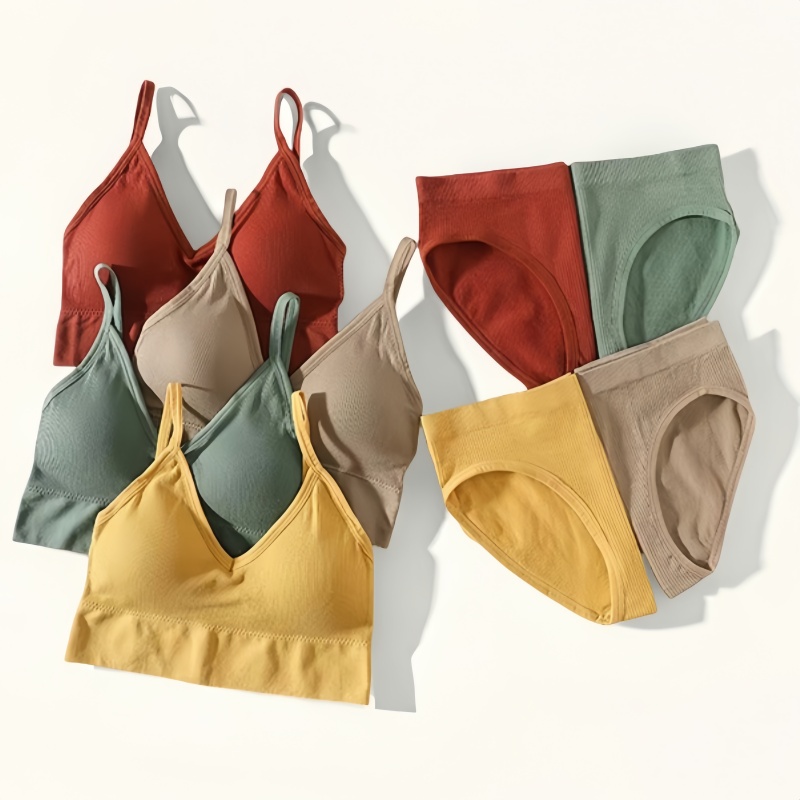 Bralette Triangle Set - Ensemble soutien-gorge et culotte sans couture