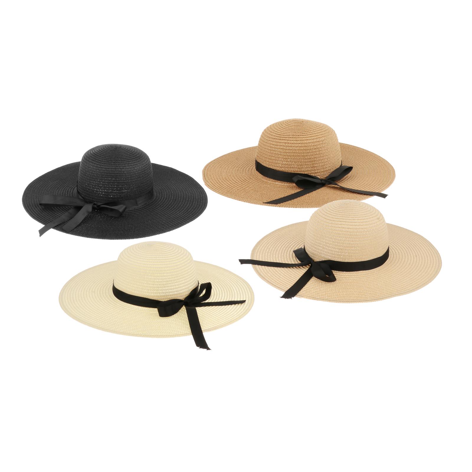 Hat Floppy Wide - Chapeau de paille d'été pour femmes,