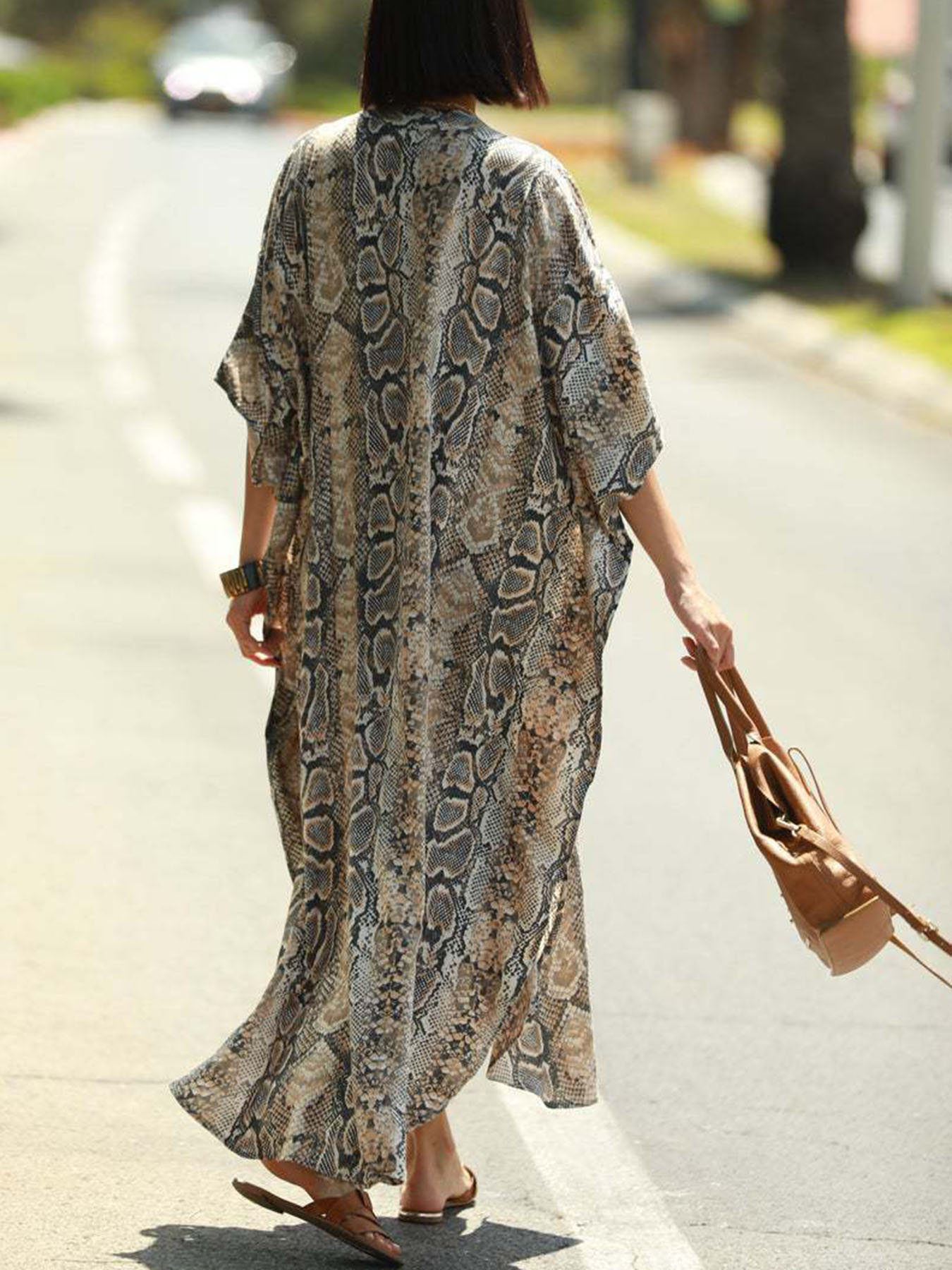 Paréo de plage à imprimé bohèm - Cover Up Kaftan avis et prix
