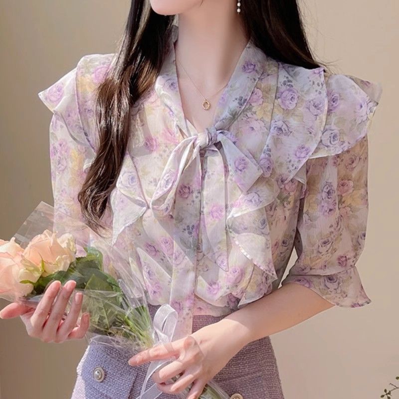Chemisier imprimé en mousselin - Romper Floral Print avis et prix