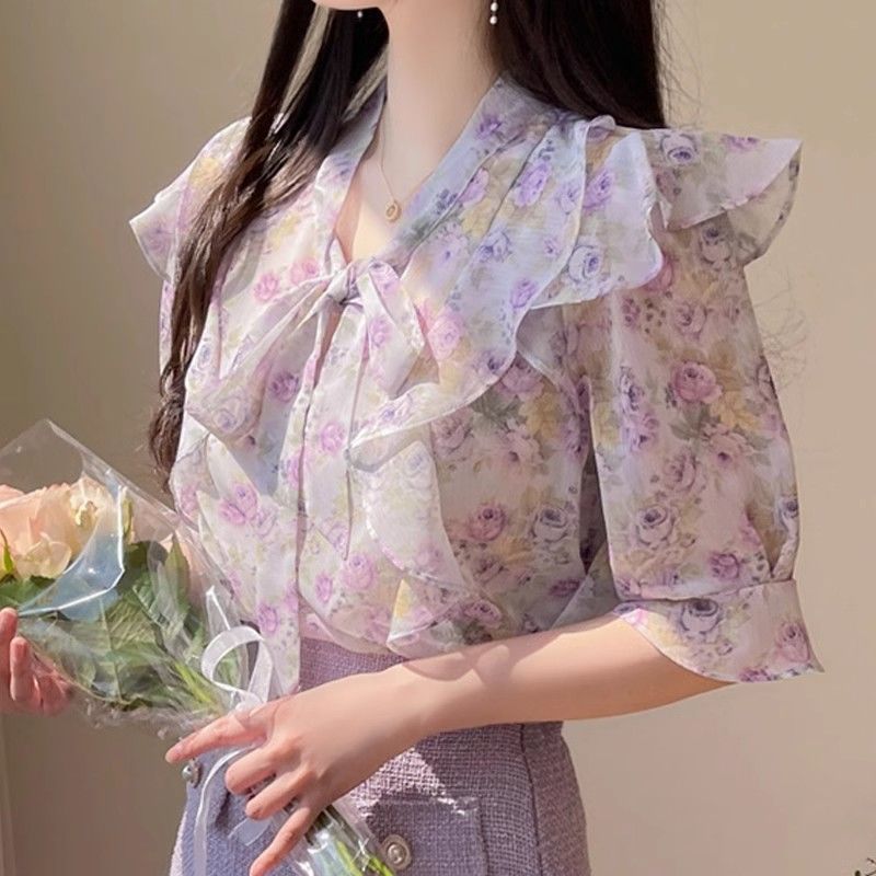 Chemisier imprimé en mousselin - Romper Floral Print avis et prix