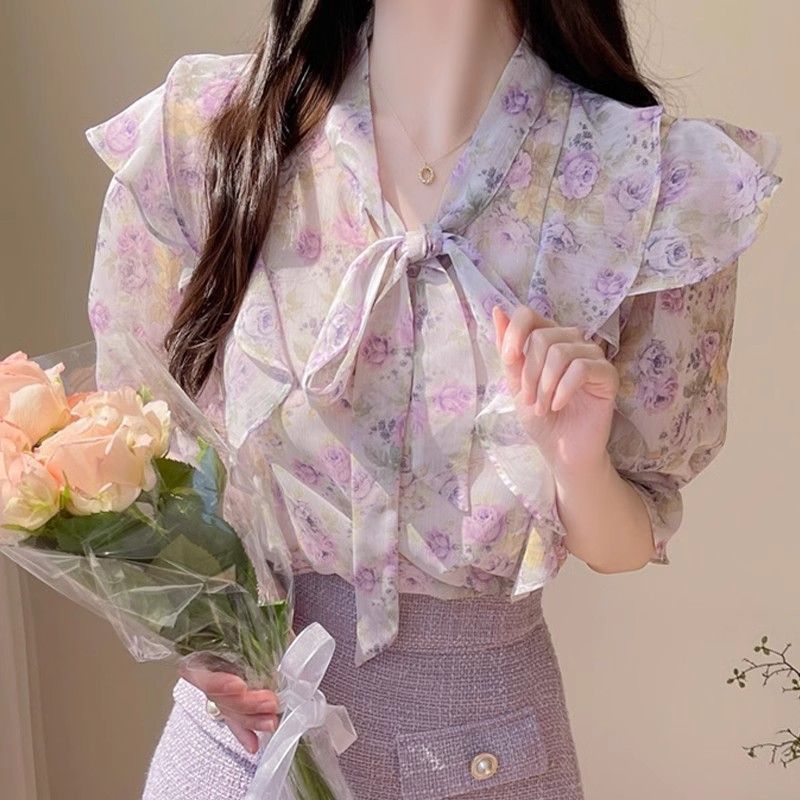 Chemisier imprimé en mousselin - Romper Floral Print avis et prix