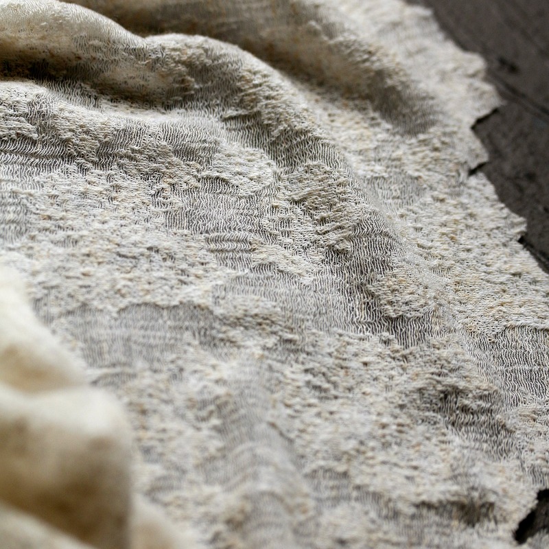 Tissu tricoté en coton et lin  - Linen Dress Wrap avis et prix