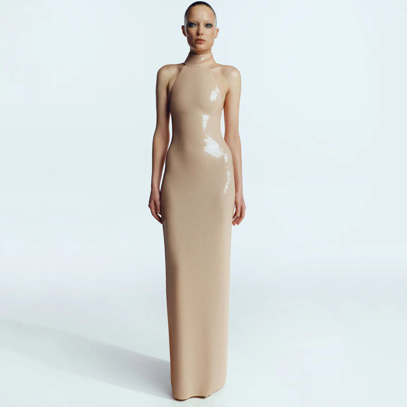 Robe longue sexy à perles pour - Linen Dress Wrap avis et prix