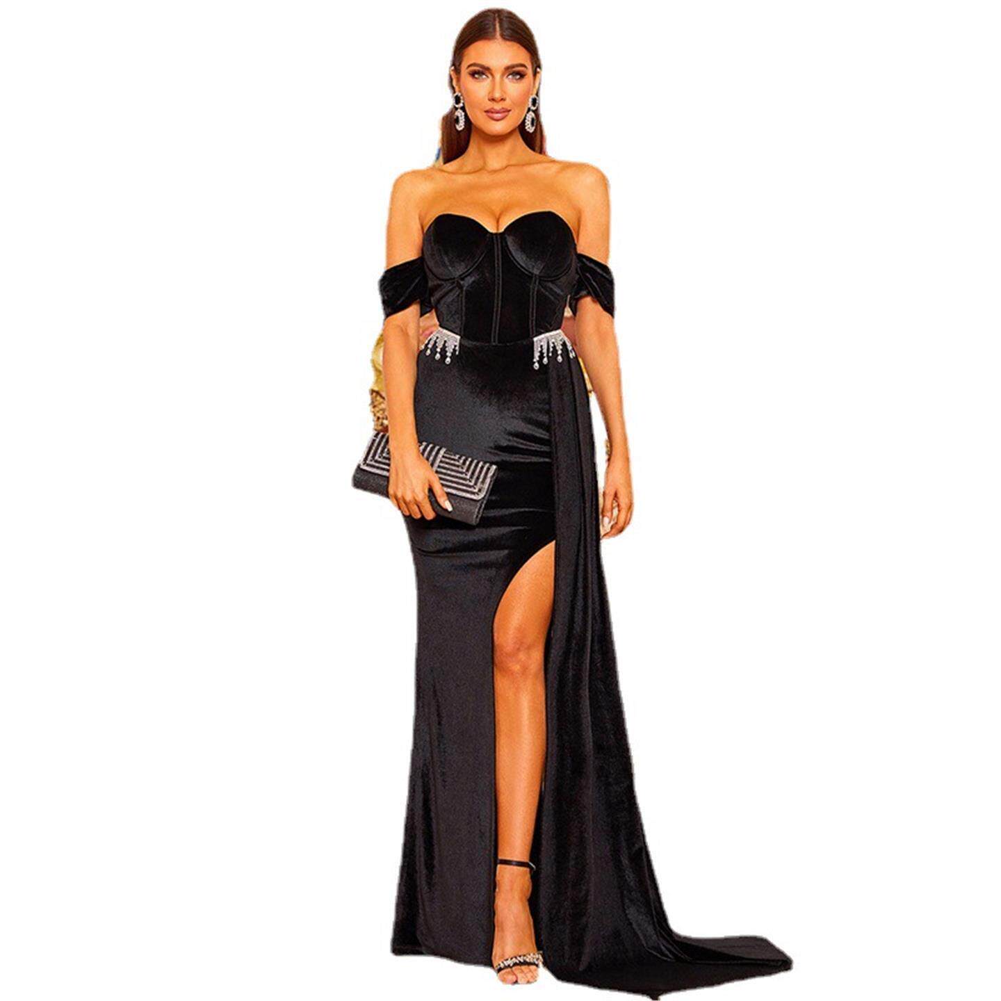 Robe de soirée élégante et sex - Linen Dress Wrap avis et prix