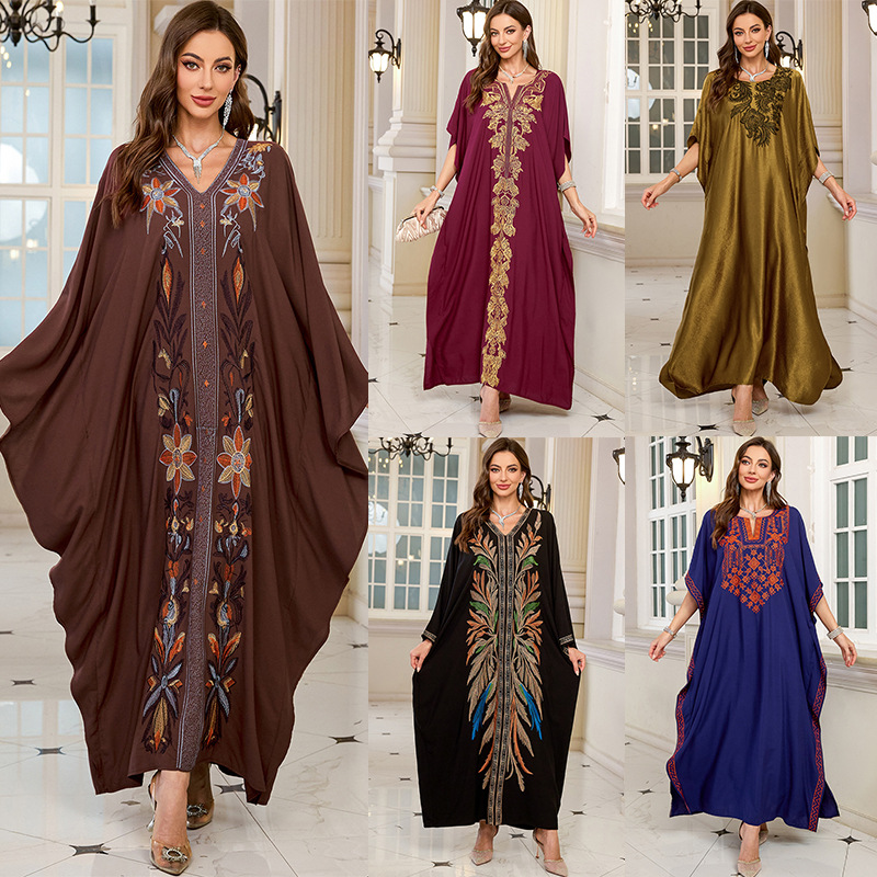 Caftans longs brodés pour femm - Cover Up Kaftan avis et prix